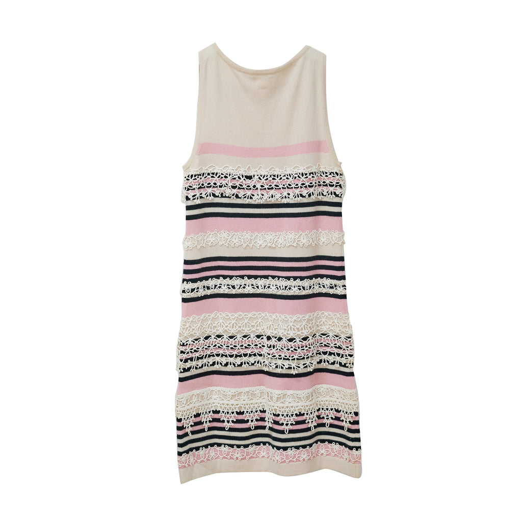 Chanel Striped Cashmere Dress