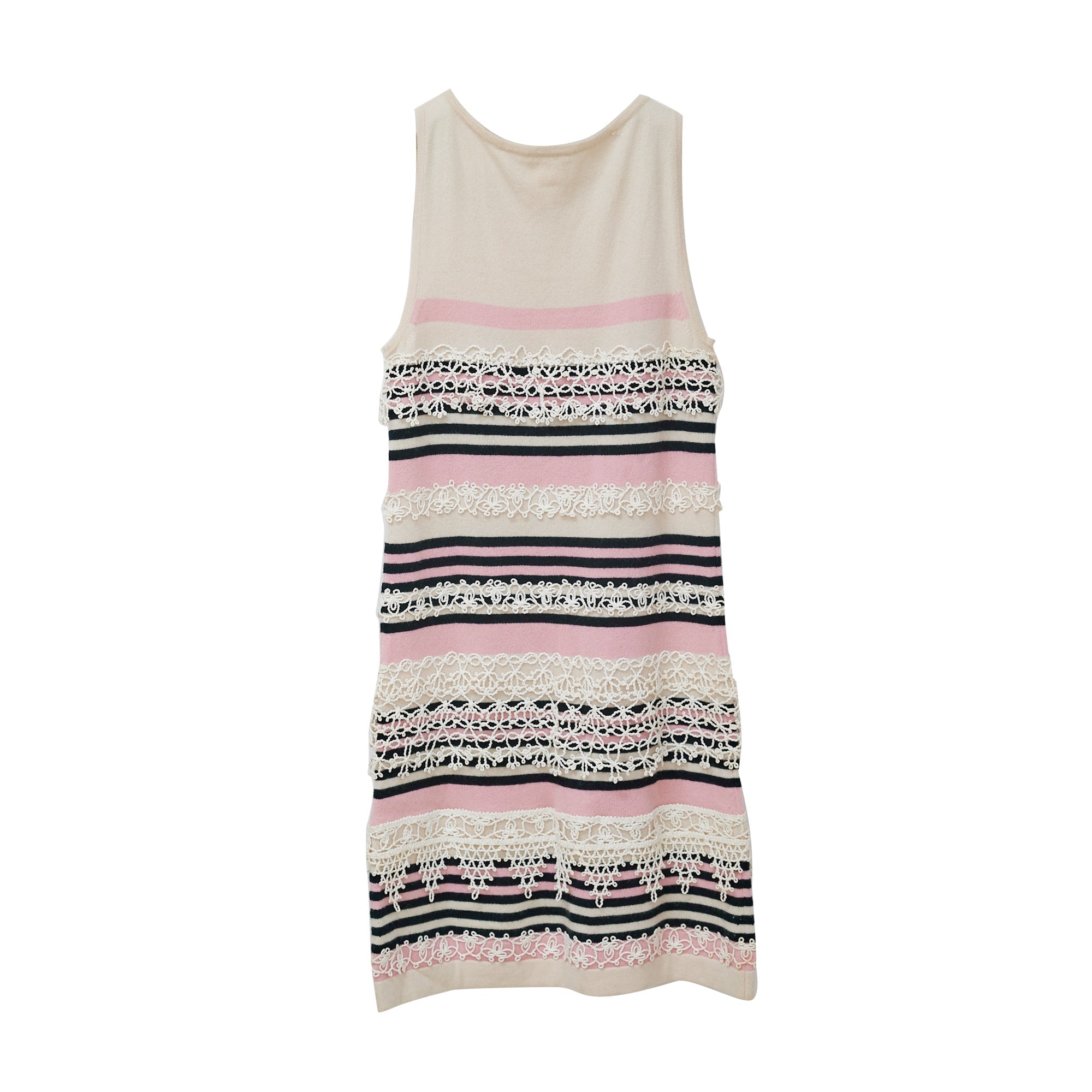 Chanel Striped Cashmere Dress