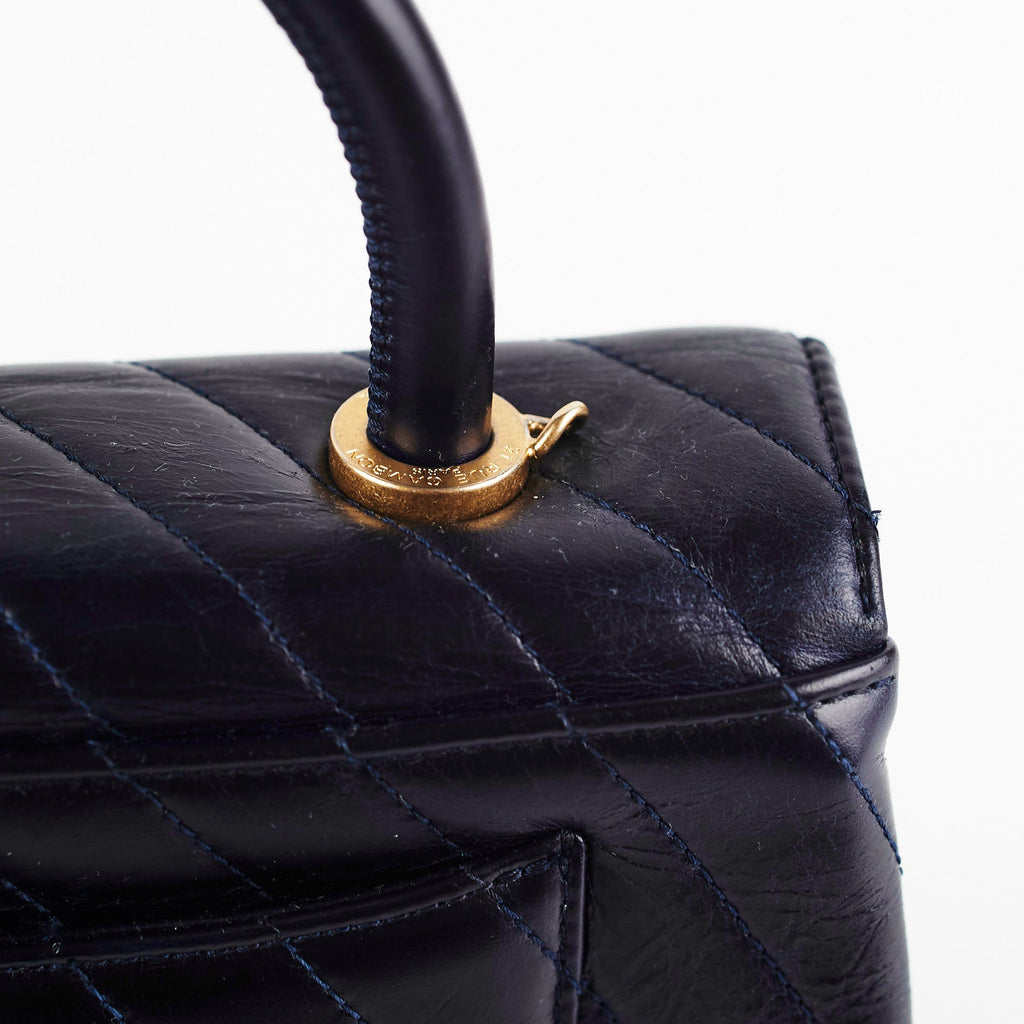 Chanel Small Coco Handle Dark Navy