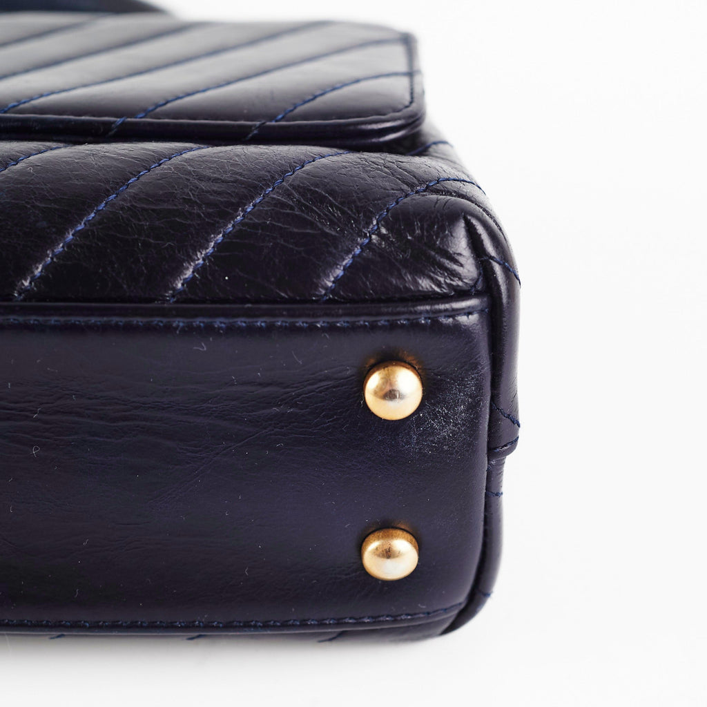 Chanel Small Coco Handle Dark Navy