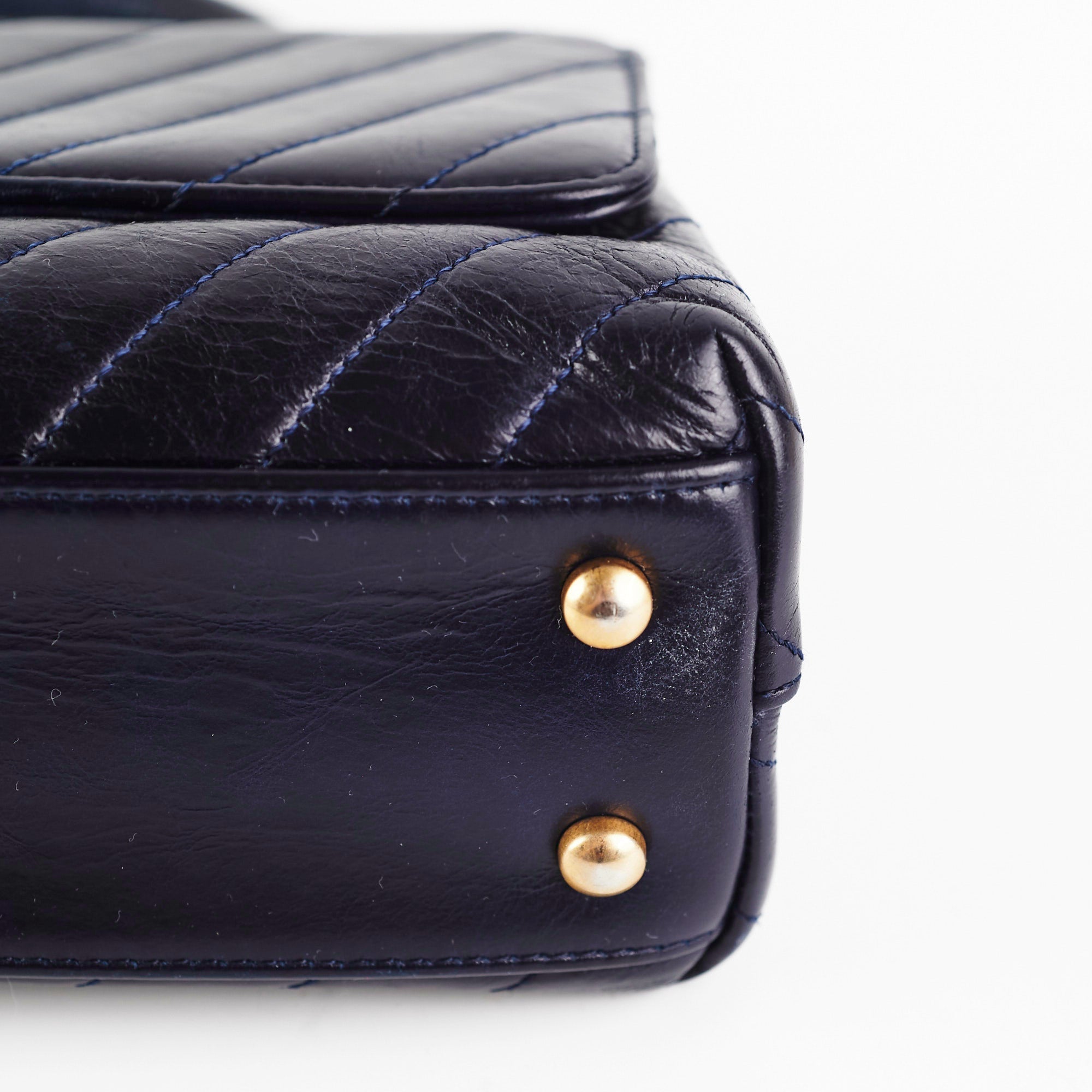 Chanel Small Coco Handle Dark Navy