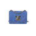 Louis Vuitton Twist MM Blue Shoulder Bag