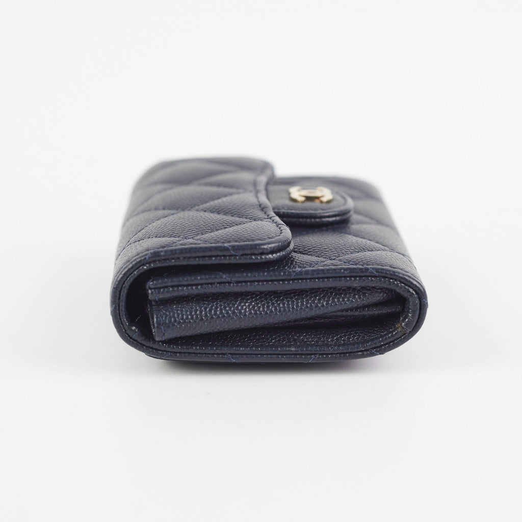 Chanel Navy Caviar Cardholder