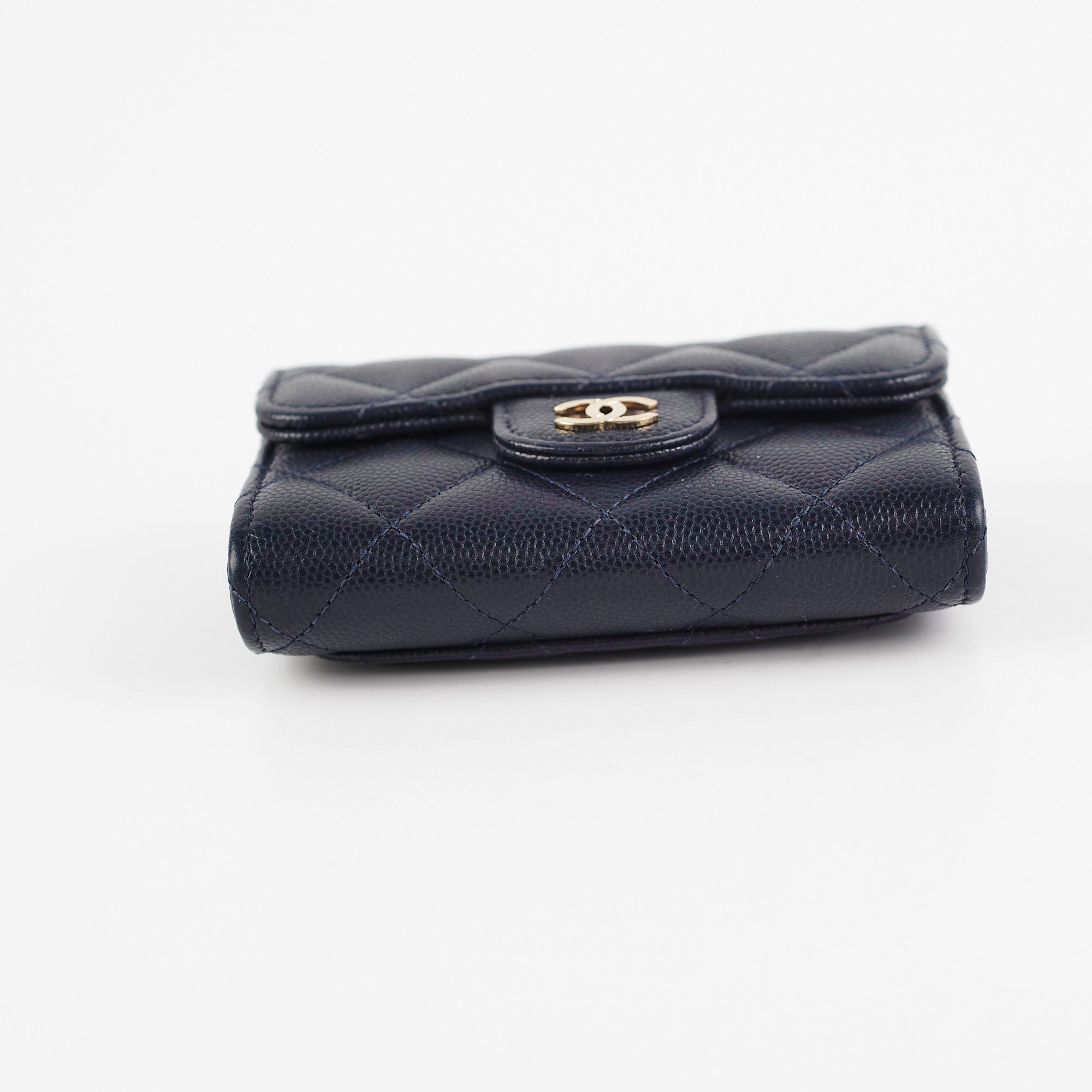 Chanel Navy Caviar Cardholder