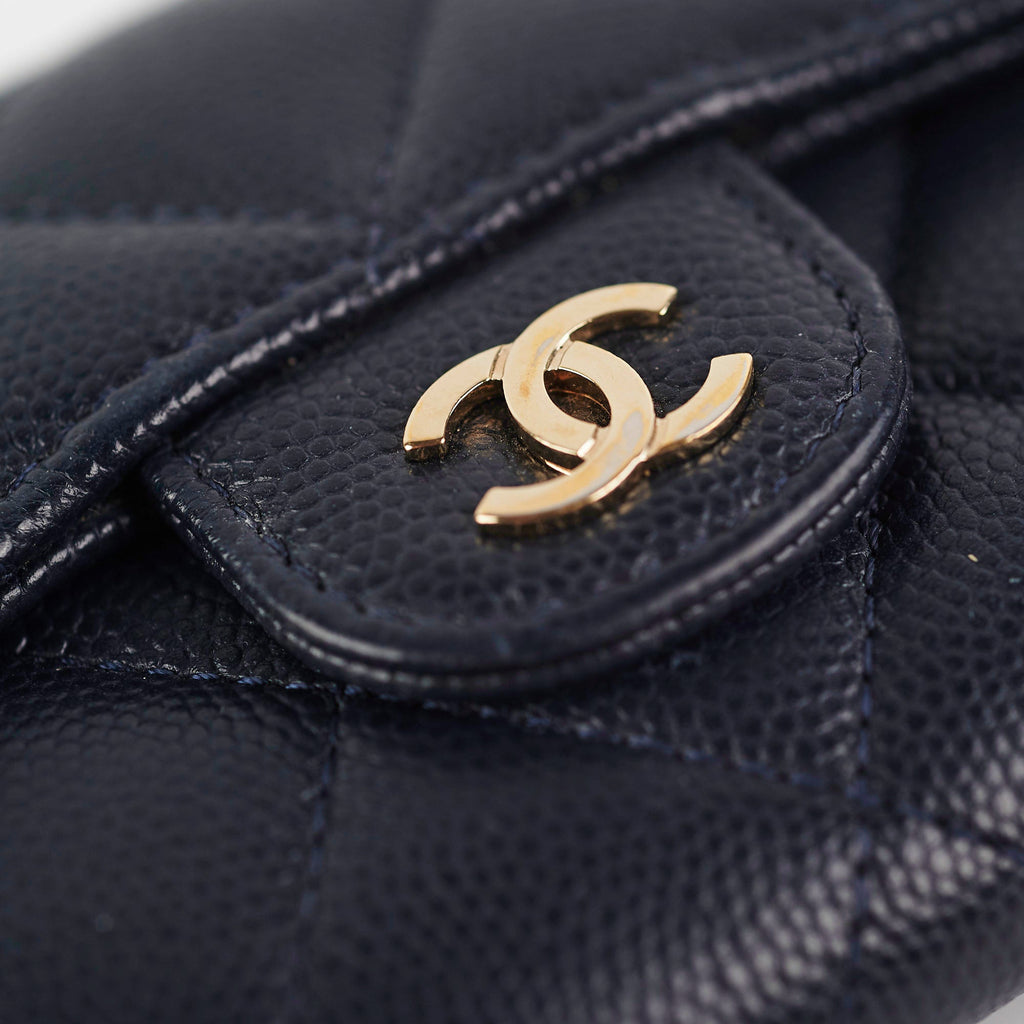 Chanel Navy Caviar Cardholder