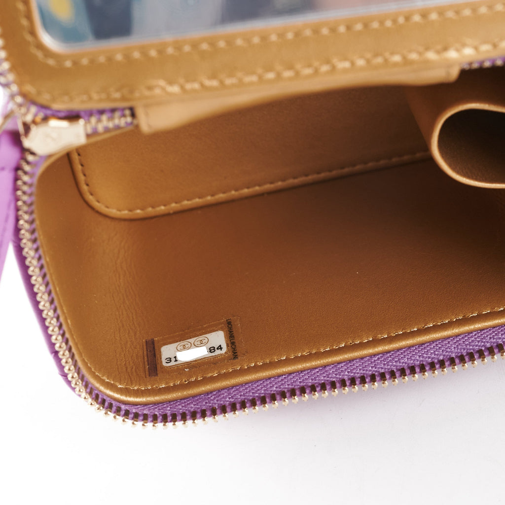Chanel Pearl Crush Mini Vanity Case Purple