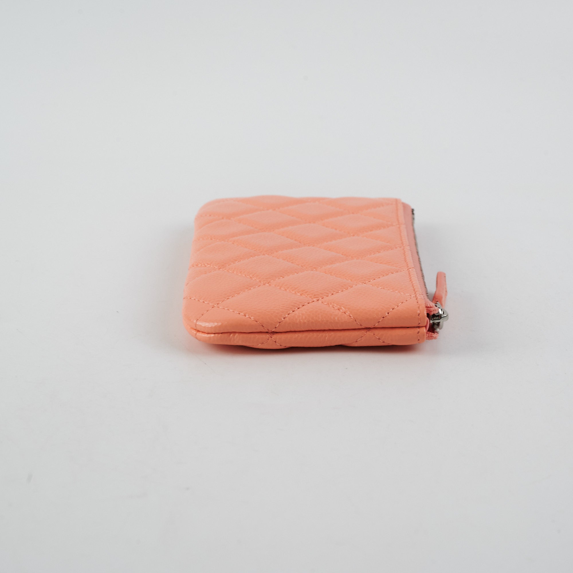 Chanel Classic Caviar Mini Pouch Coral