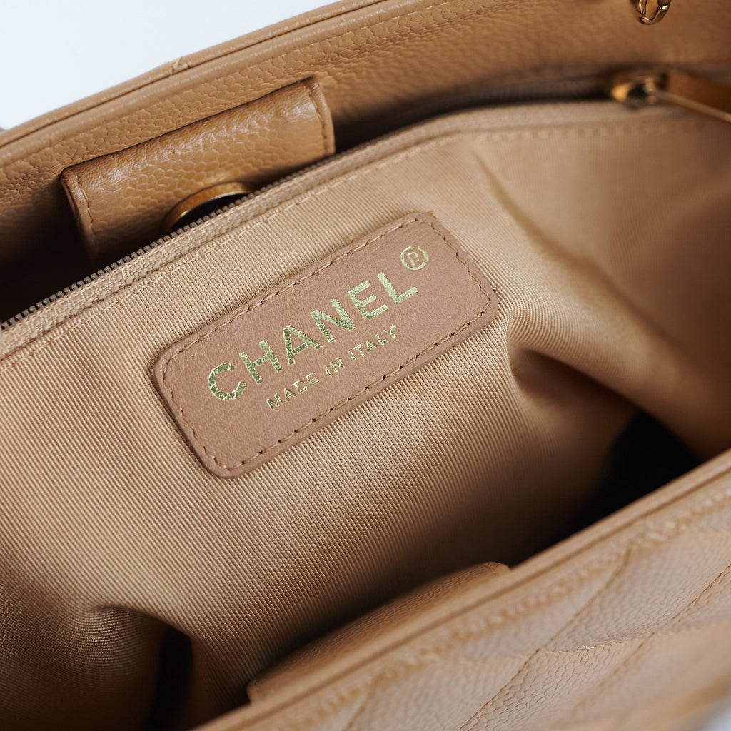 ITEM 15 - Chanel PST Caviar Dark Beige