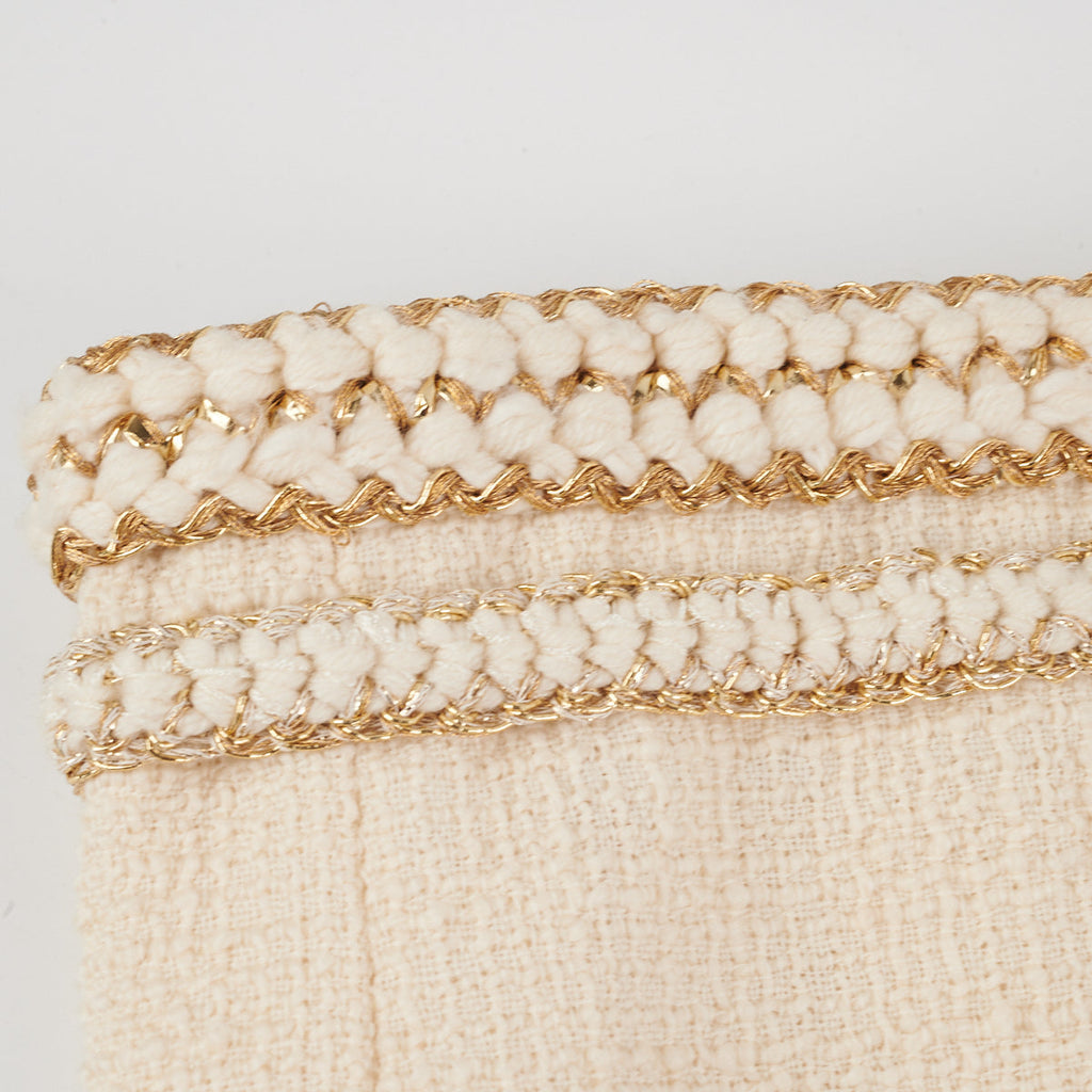 Chanel Pencil Skirt Ivory Size Euro 36