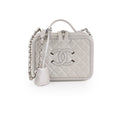 Chanel Filigree Silver Caviar Medium Vanity