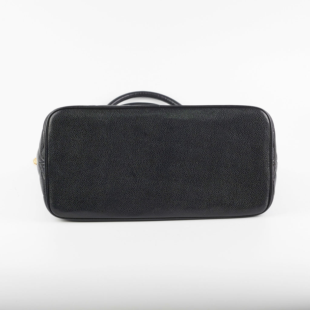 Chanel Madelion Black Caviar Tote