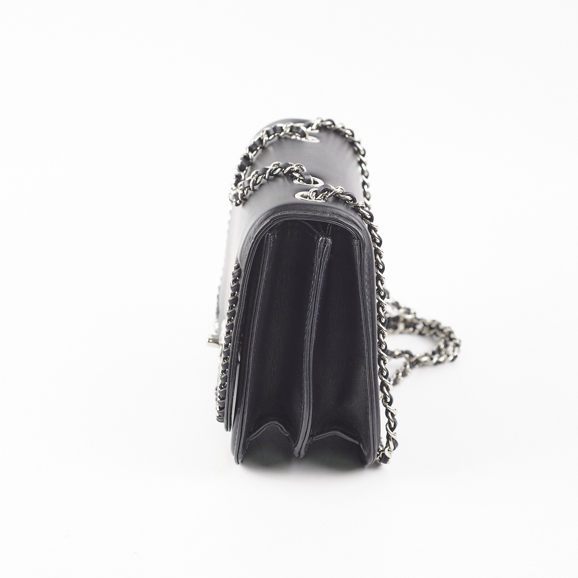 Chanel Seasonal Chain Flap Calfskin Shoulder Bag