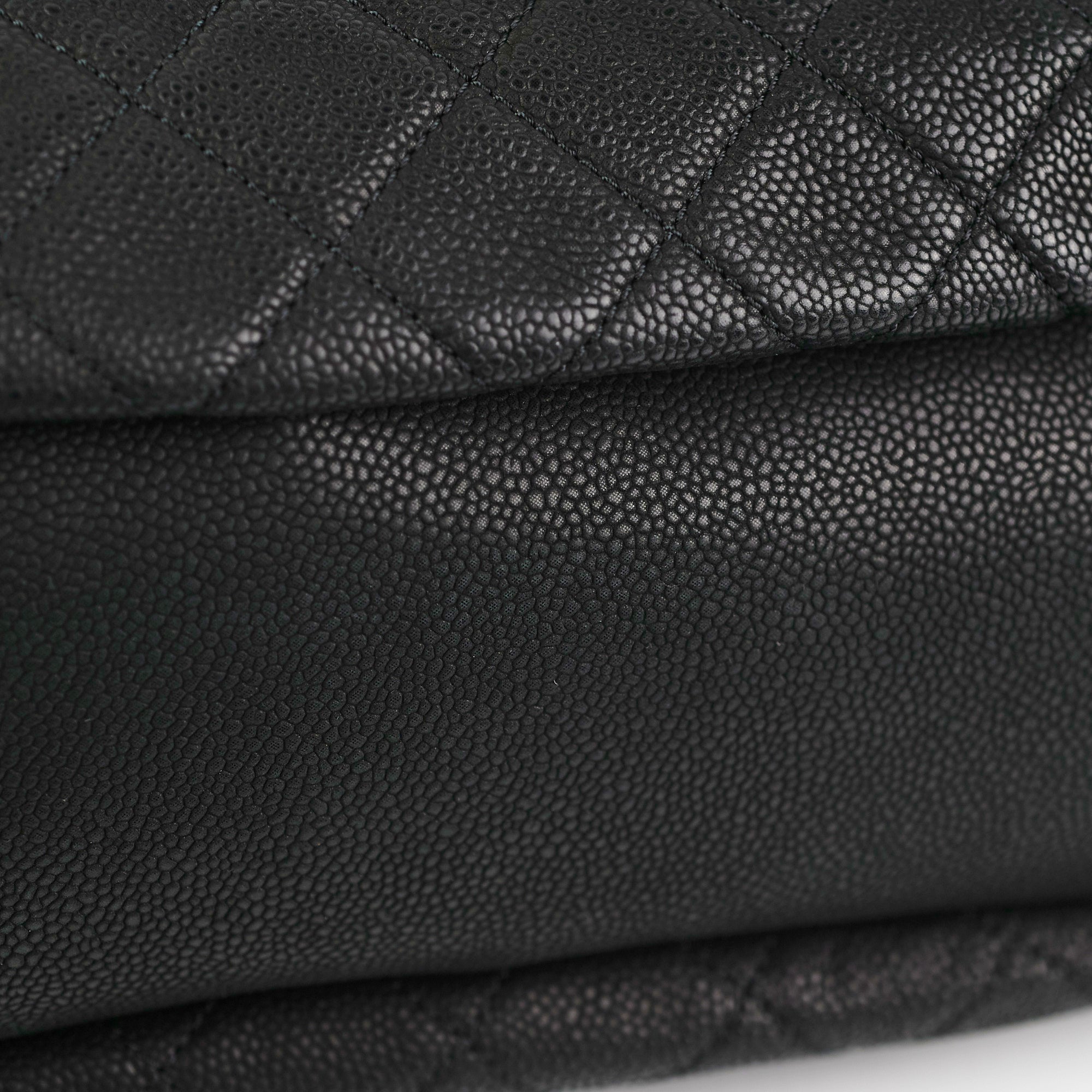 Chanel Caviar Country Chic Hobo Black