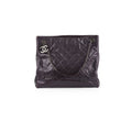 Chanel Dark Purple Caviar Shoulder Bag