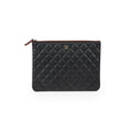 Chanel Large Black Caviar O Case