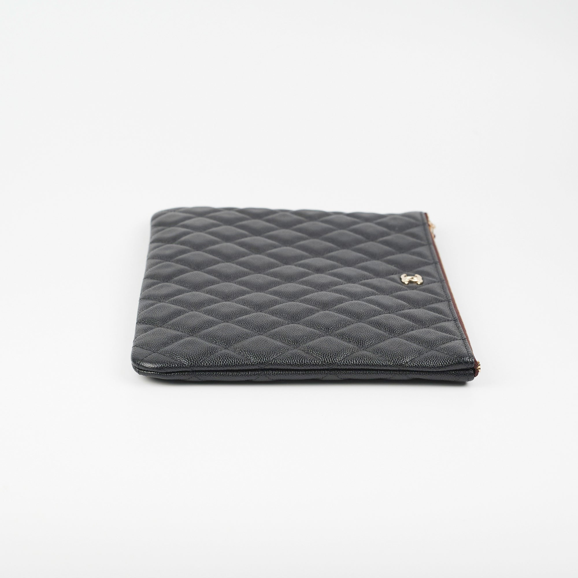 Chanel Large Black Caviar O Case