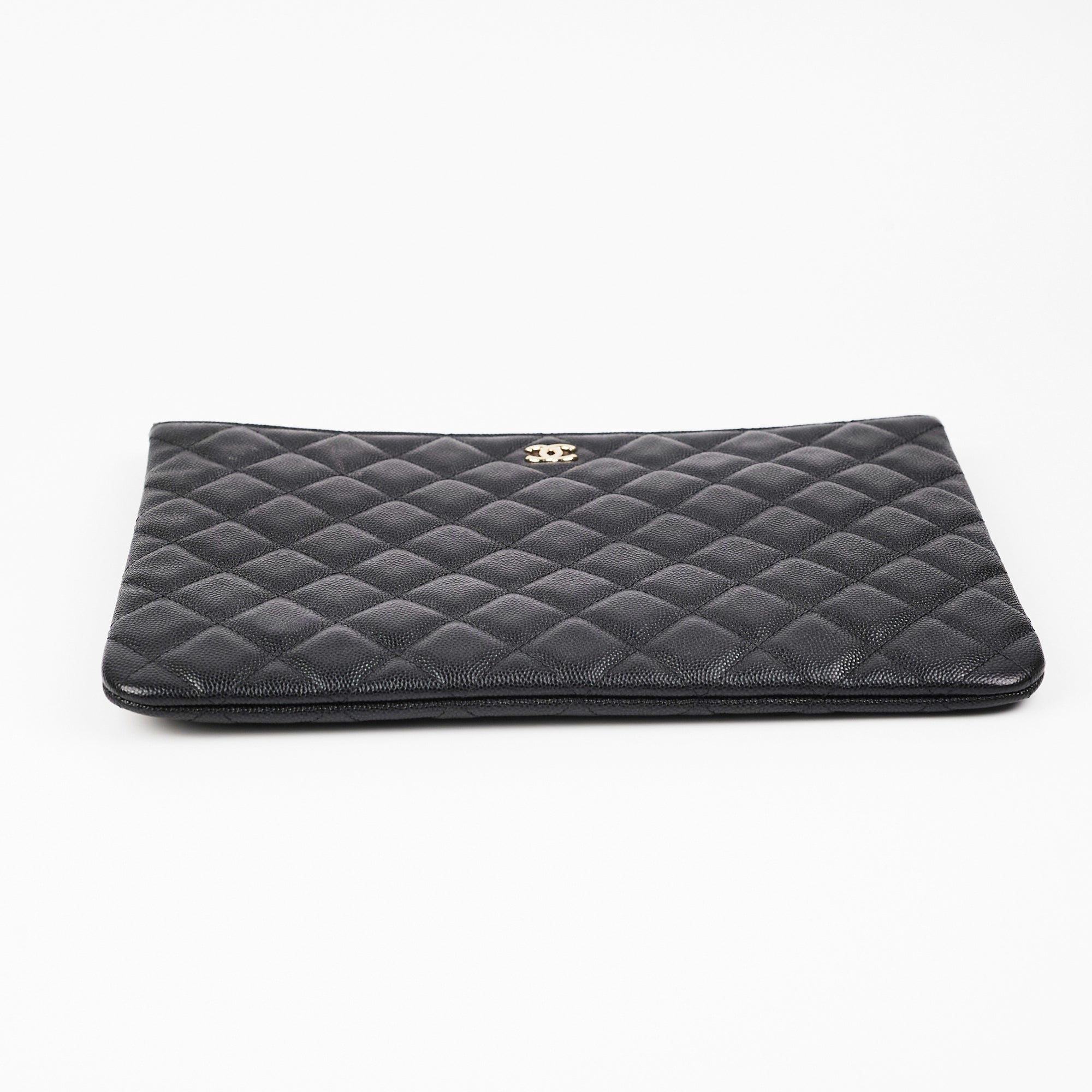 Chanel Large Black Caviar O Case