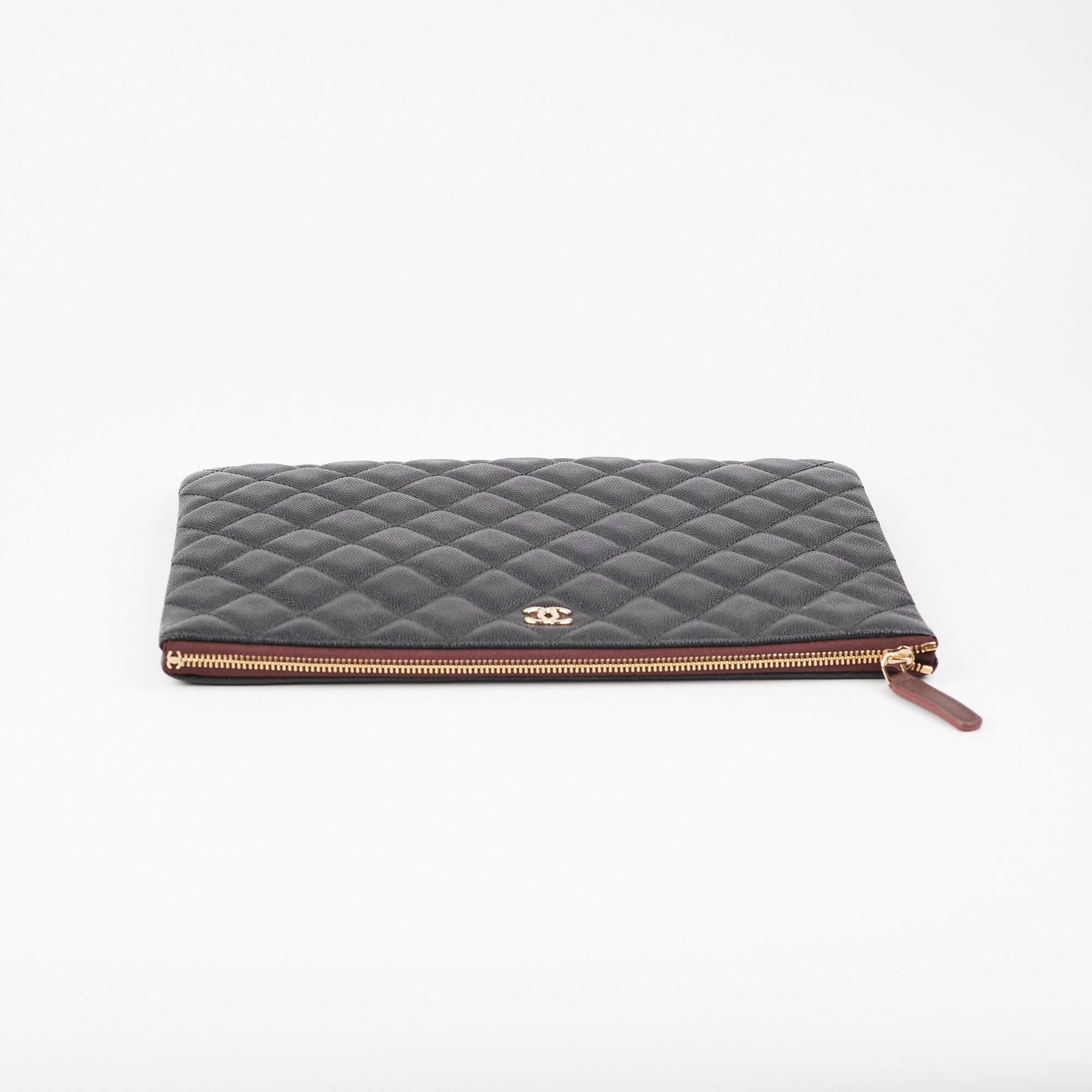 Chanel Large Black Caviar O Case