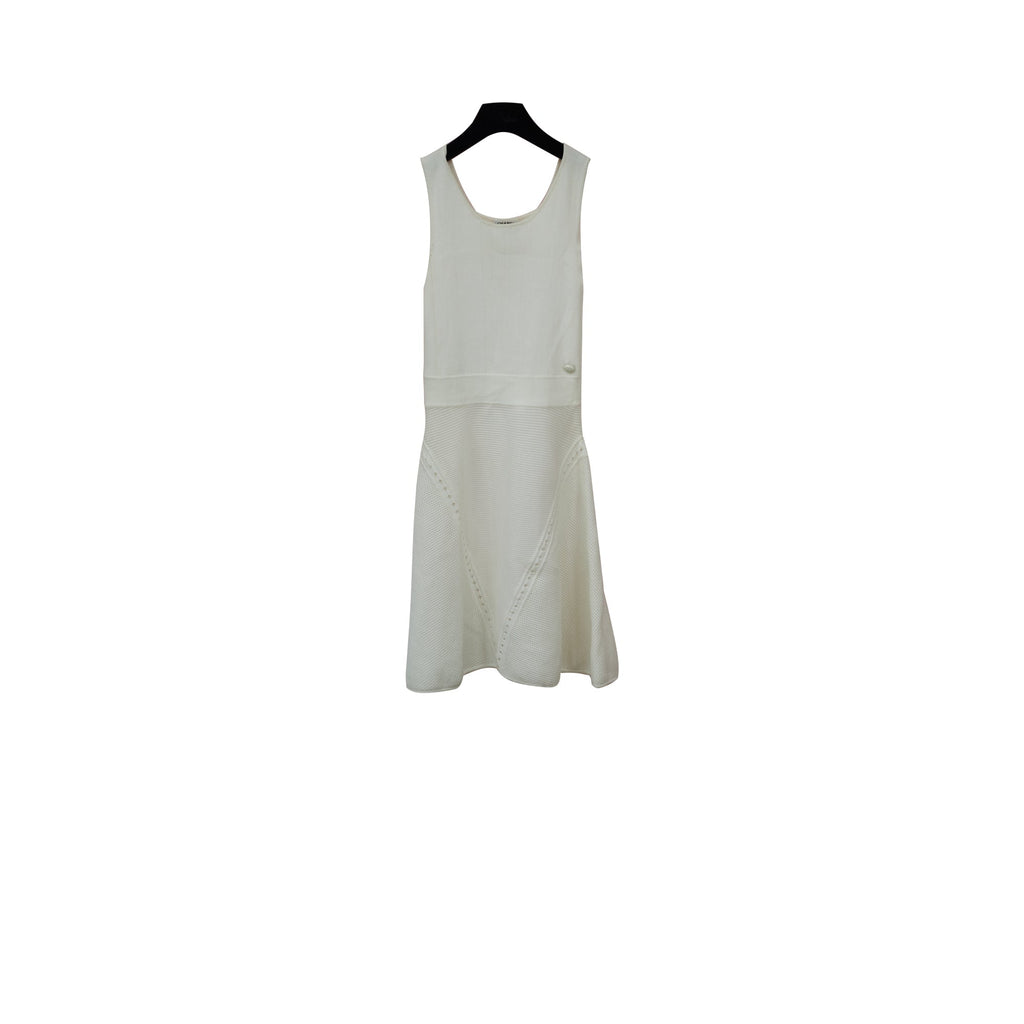 Chanel White Dress Size 36