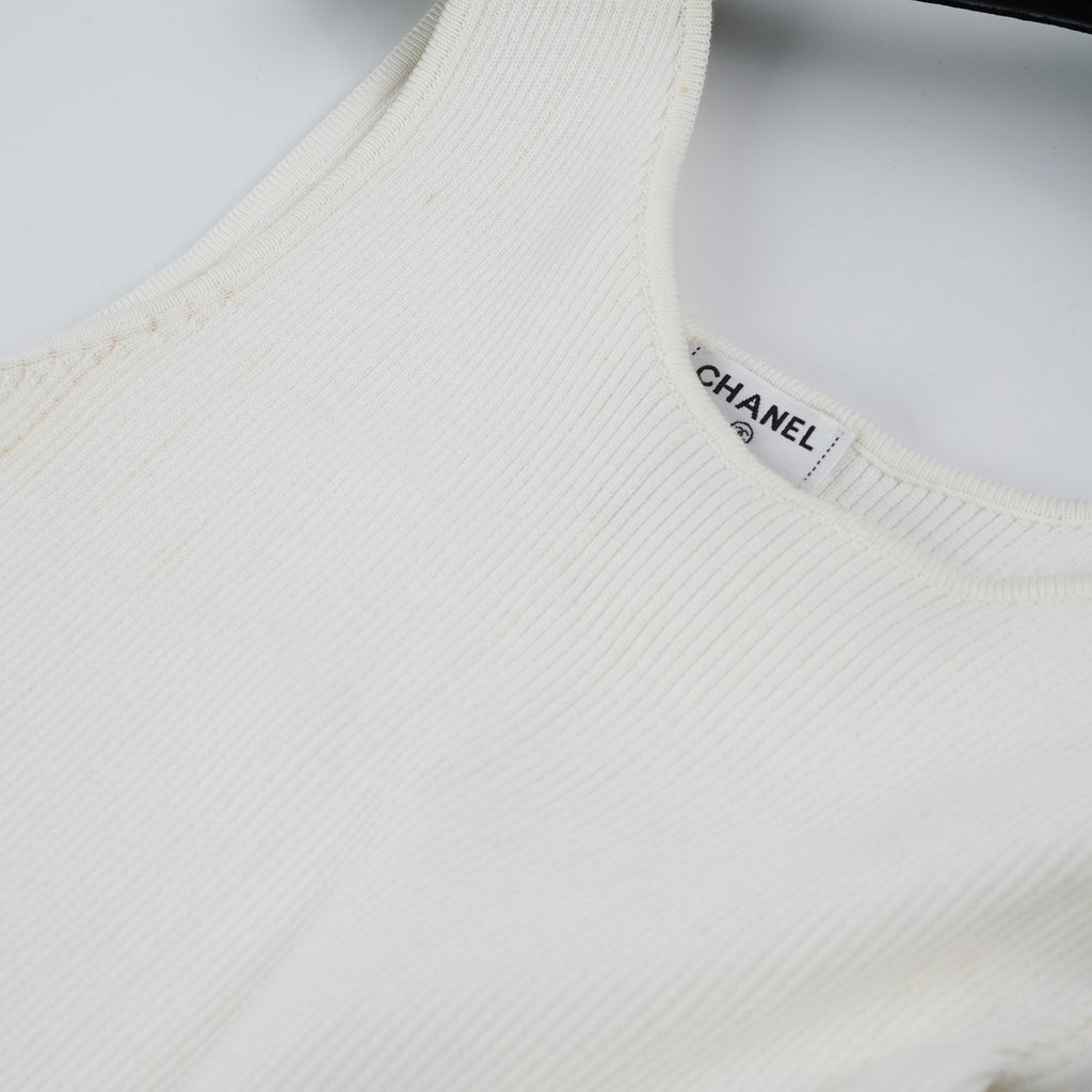 Chanel White Dress Size 36