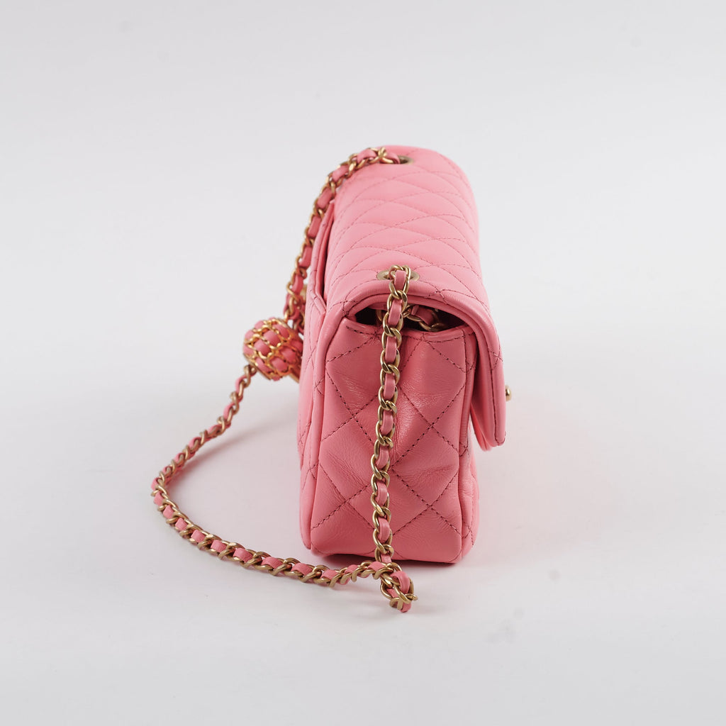 Chanel Crush Mini Rectangular Bright Pink Microchipped 2022