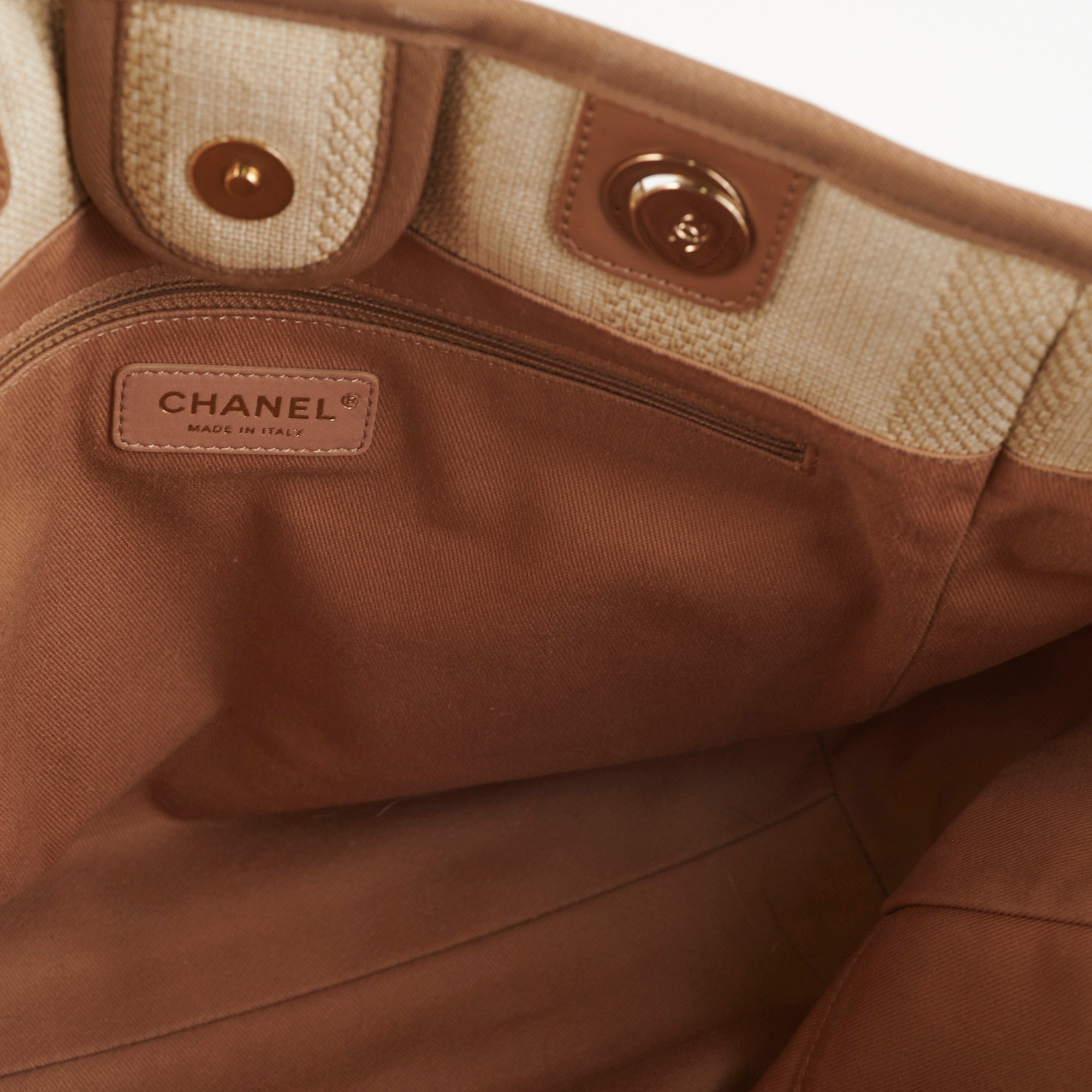Chanel Deauville Small Beige Tote