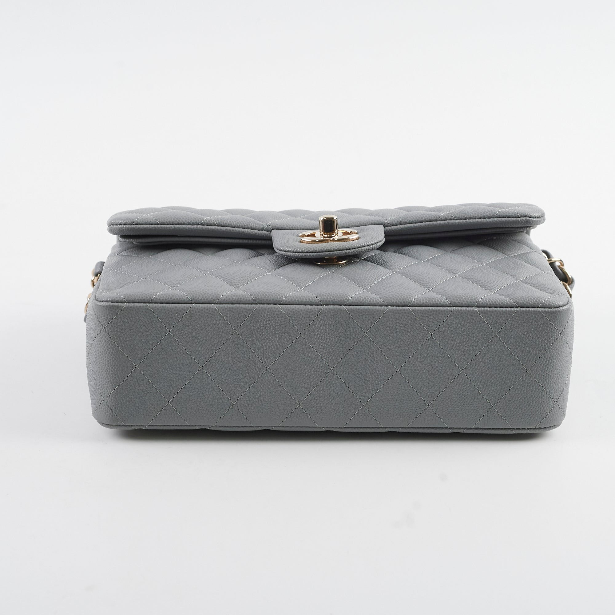 Chanel Classic Small Caviar Flap Grey 29 Series