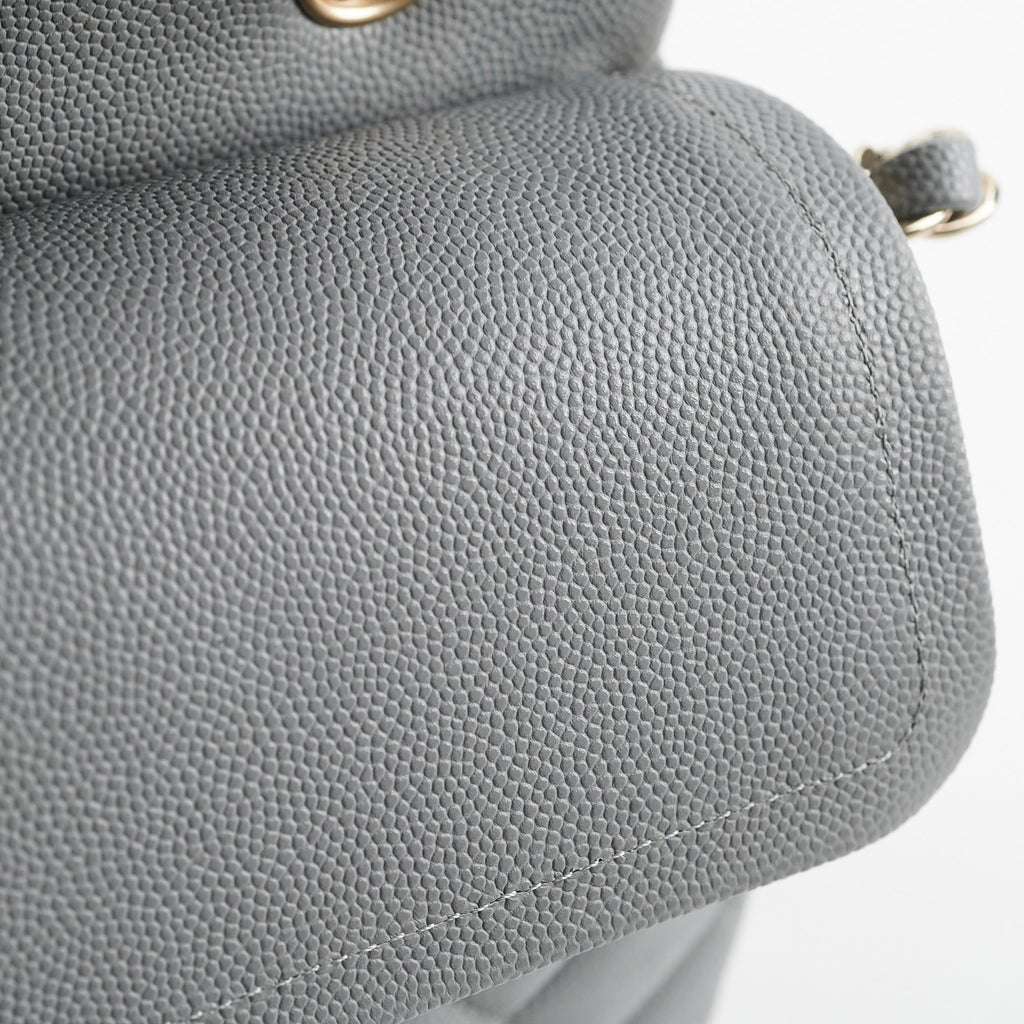 Chanel Classic Small Caviar Flap Grey 29 Series