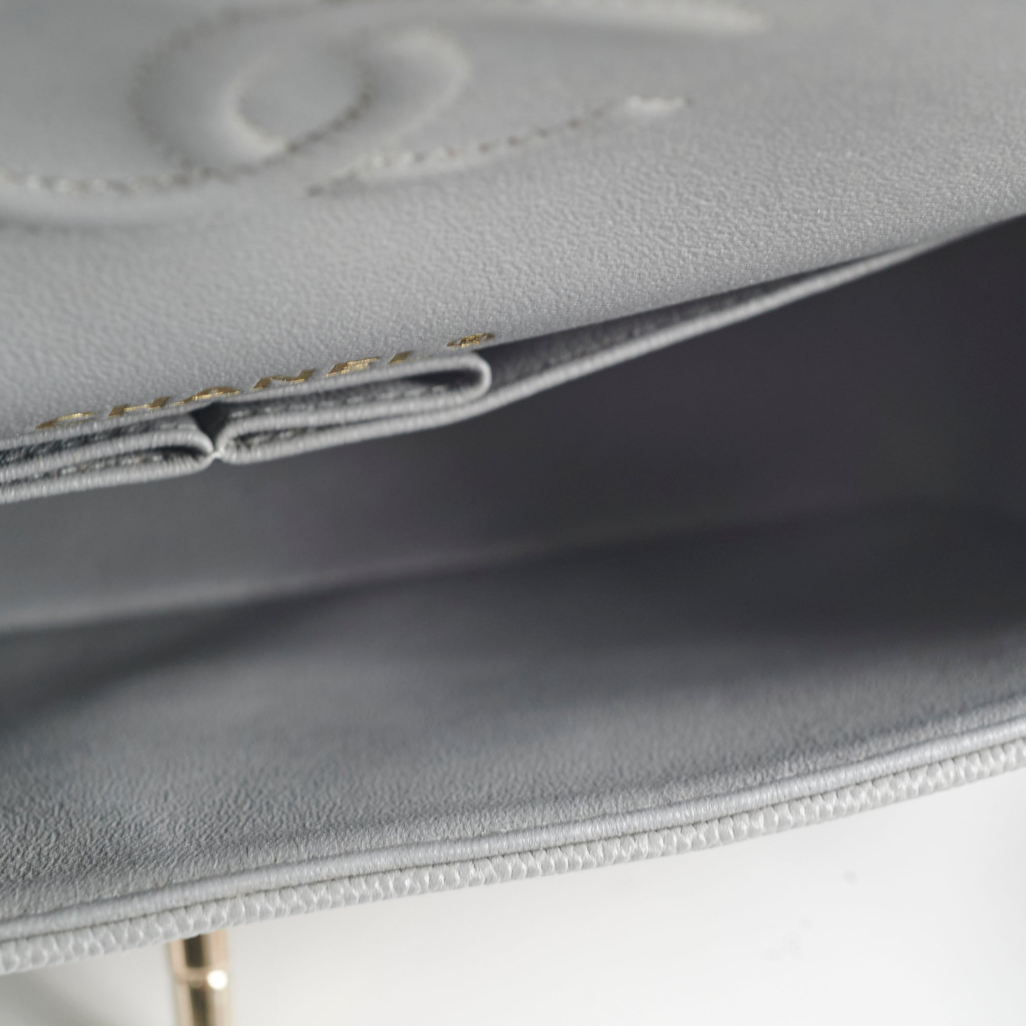 Chanel Classic Small Caviar Flap Grey 29 Series
