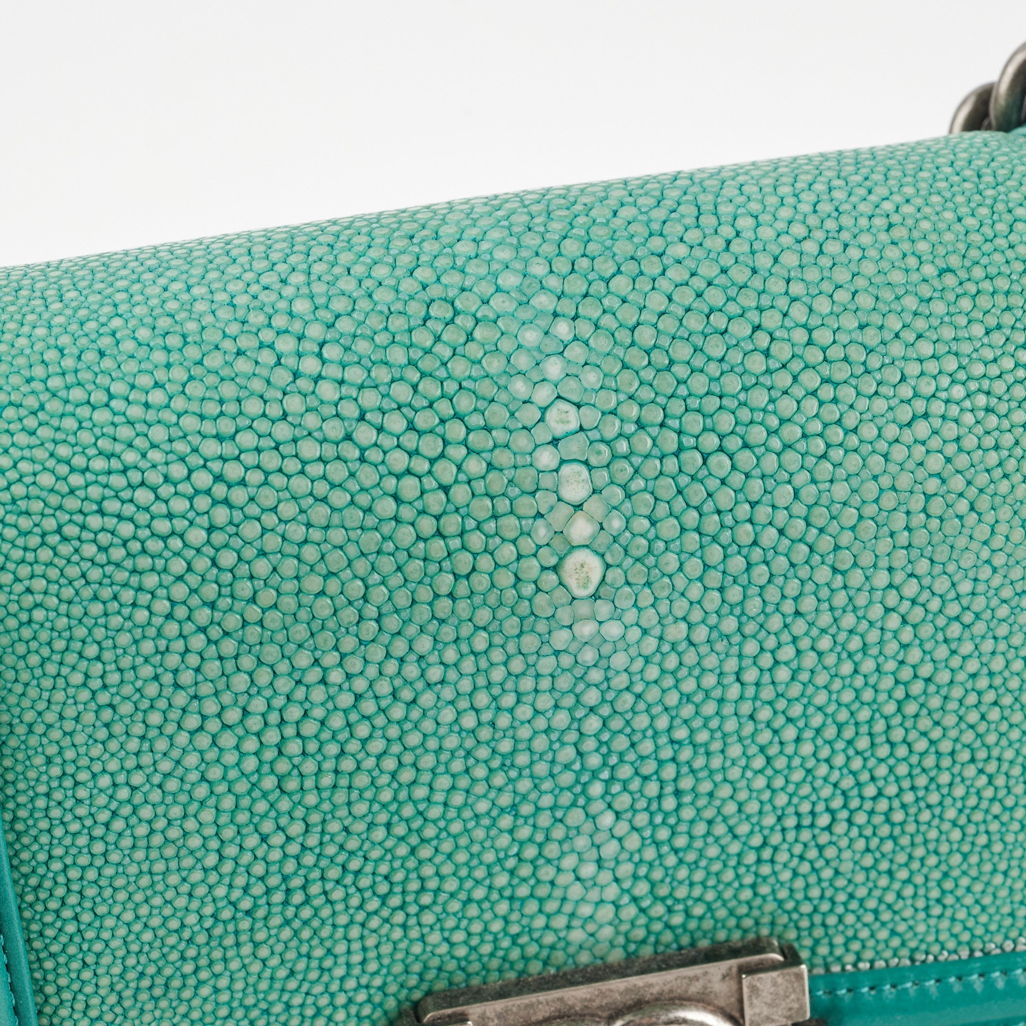 Chanel Small Turqoise Stingray Boy