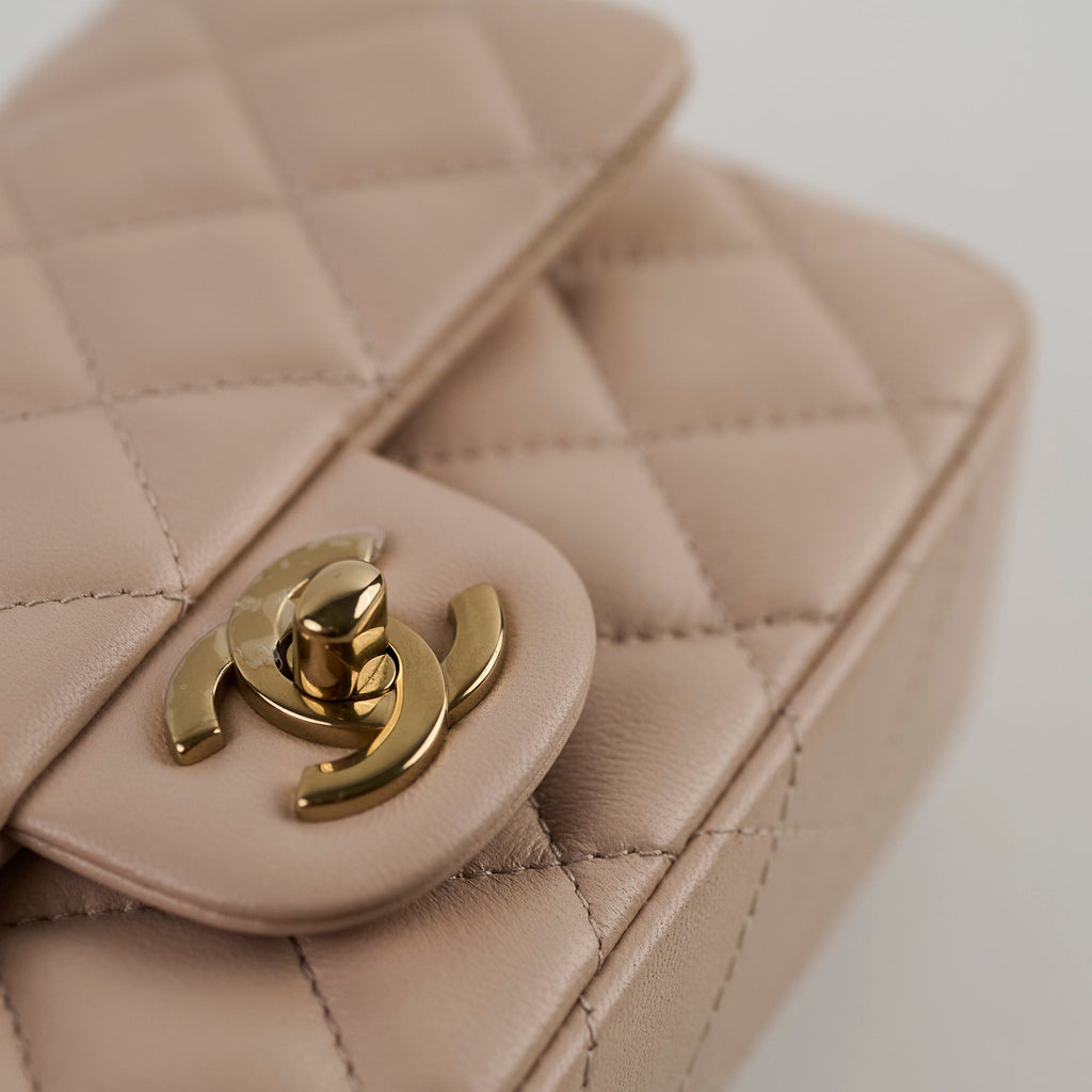 Chanel Lambskin New 2024 Extra Mini Nude - Microchip