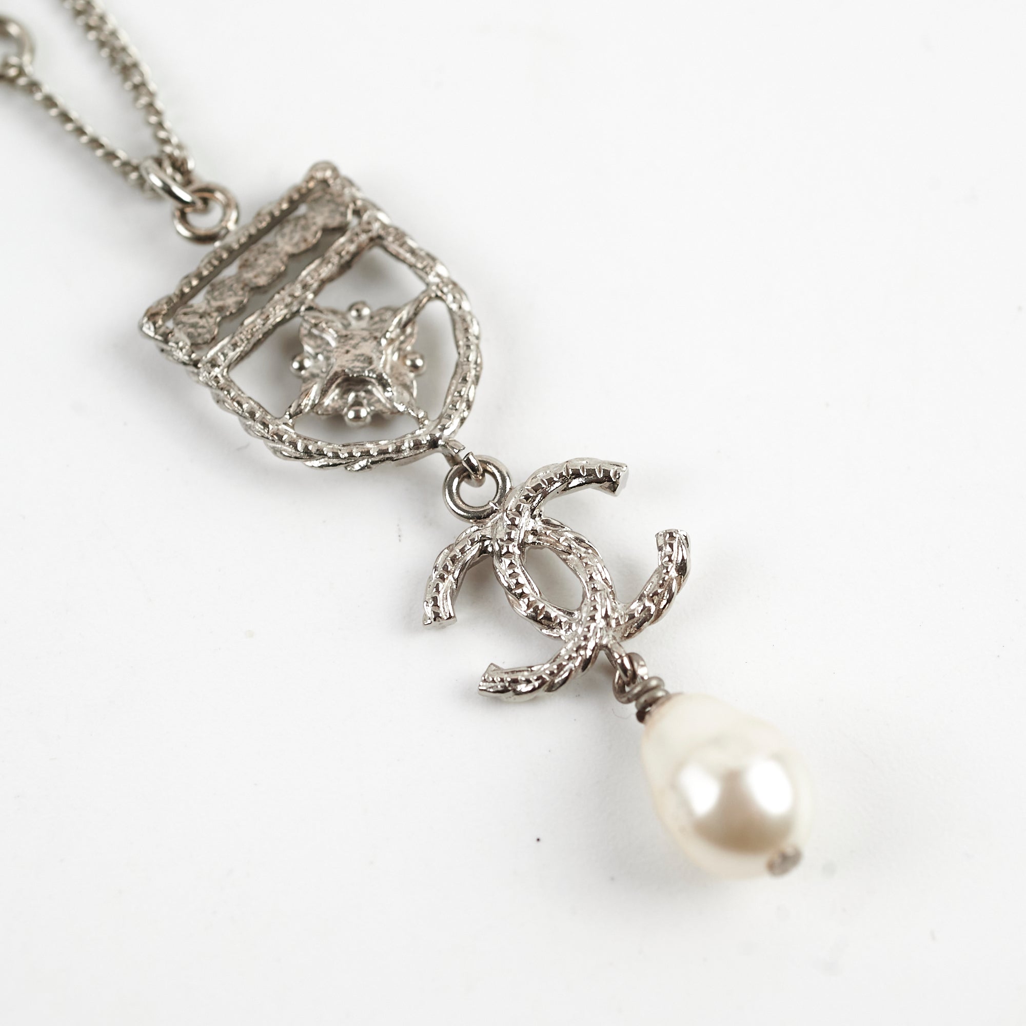 Chanel Coco Mark Emblem Necklace Costume Jewelery