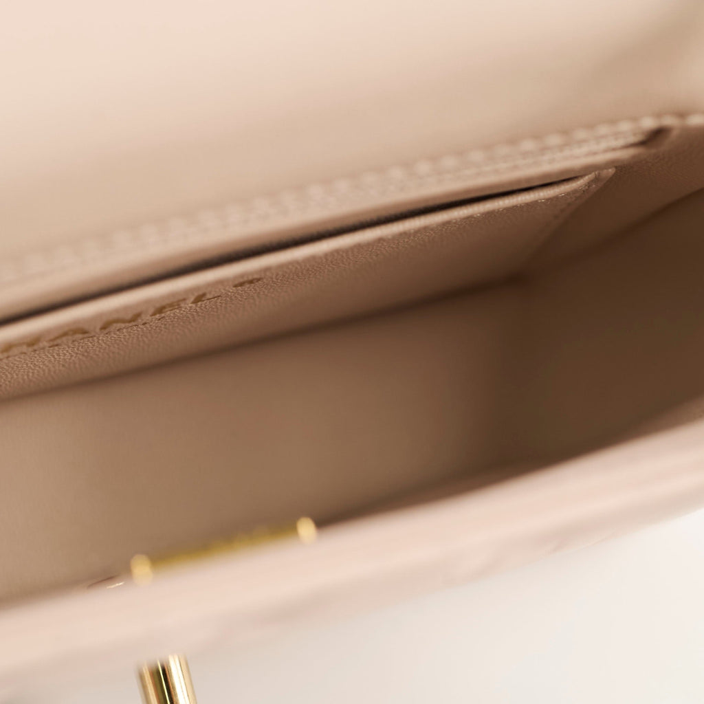 Chanel Lambskin New 2024 Extra Mini Nude - Microchip