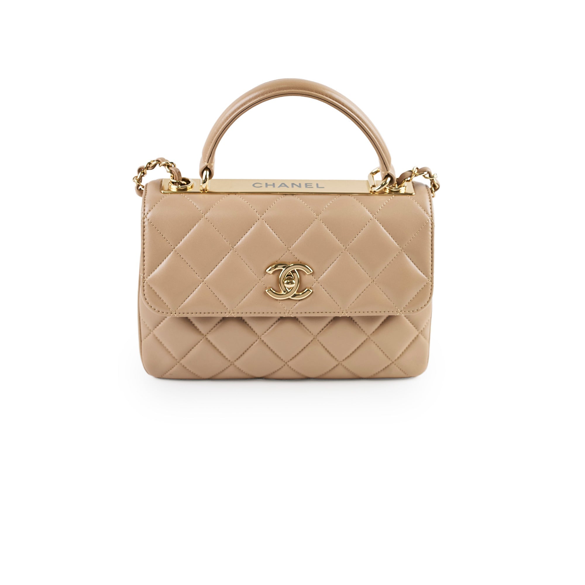 Chanel Small Trendy CC Lambskin Beige 23 Series