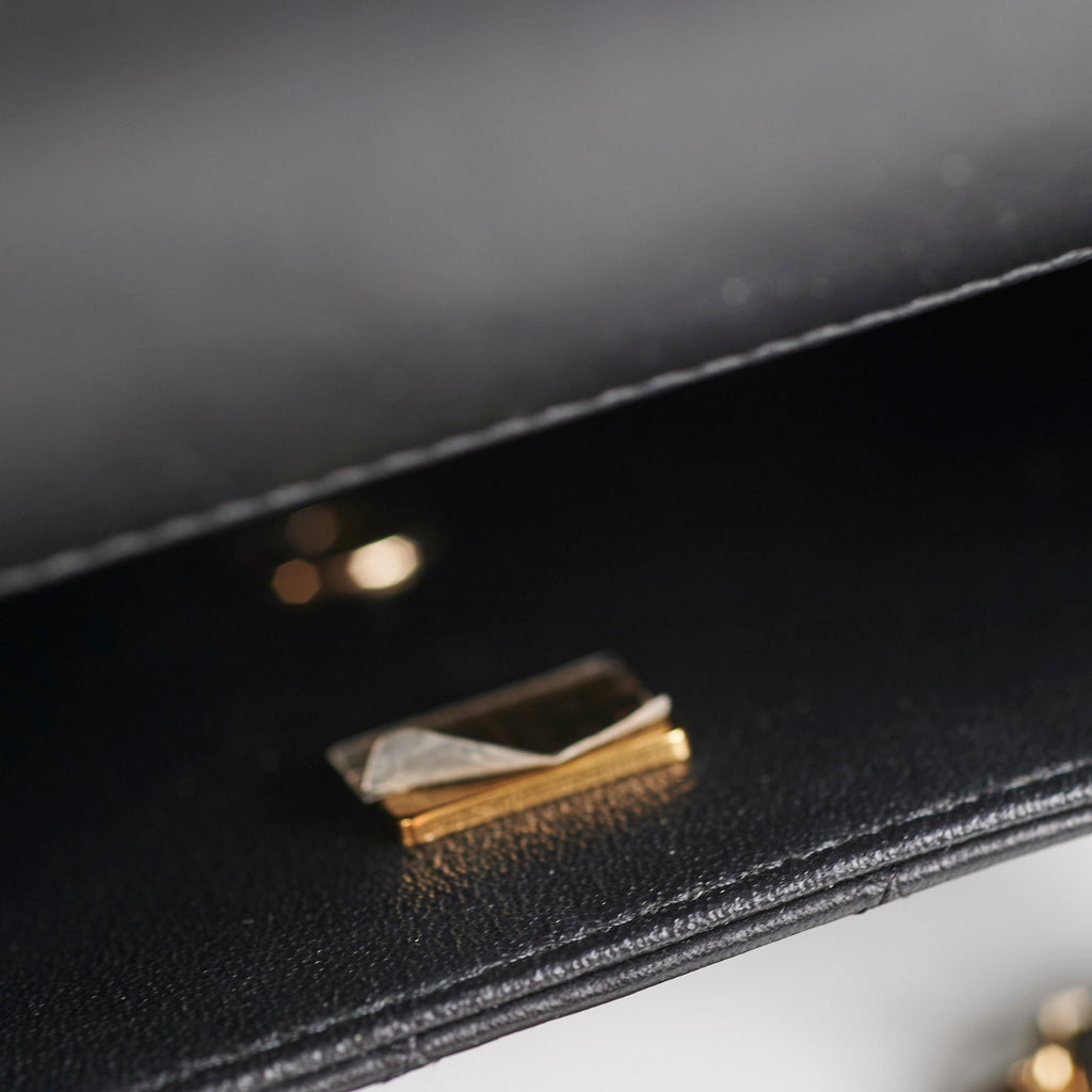Chanel Mini Rectangular Lambskin Black Bag