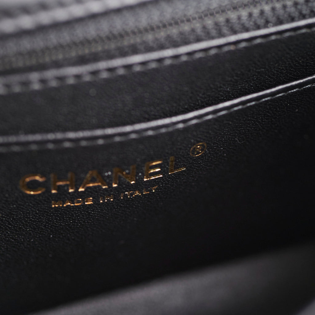 Chanel Mini Rectangular Lambskin Black Bag
