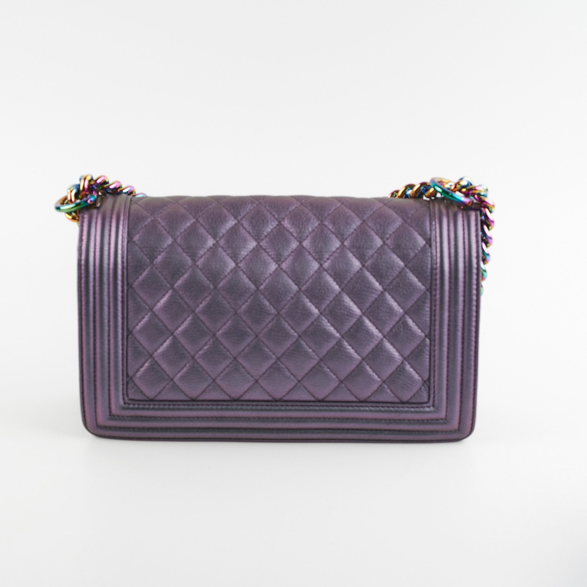 Chanel Old Medium Boy Iridescent Boy Bag