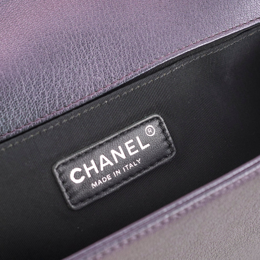 Chanel Old Medium Boy Iridescent Boy Bag