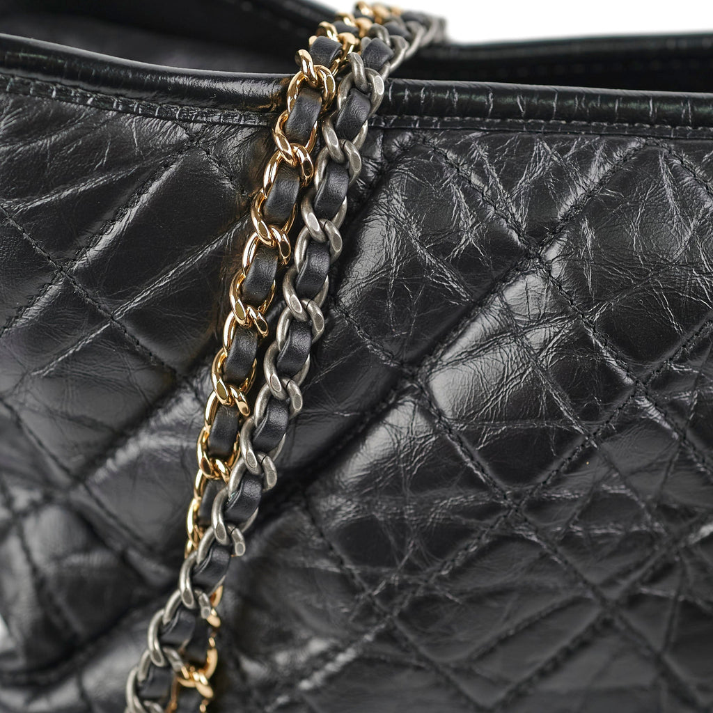 Chanel Medium Gabrielle Calfskin Black - Series 24