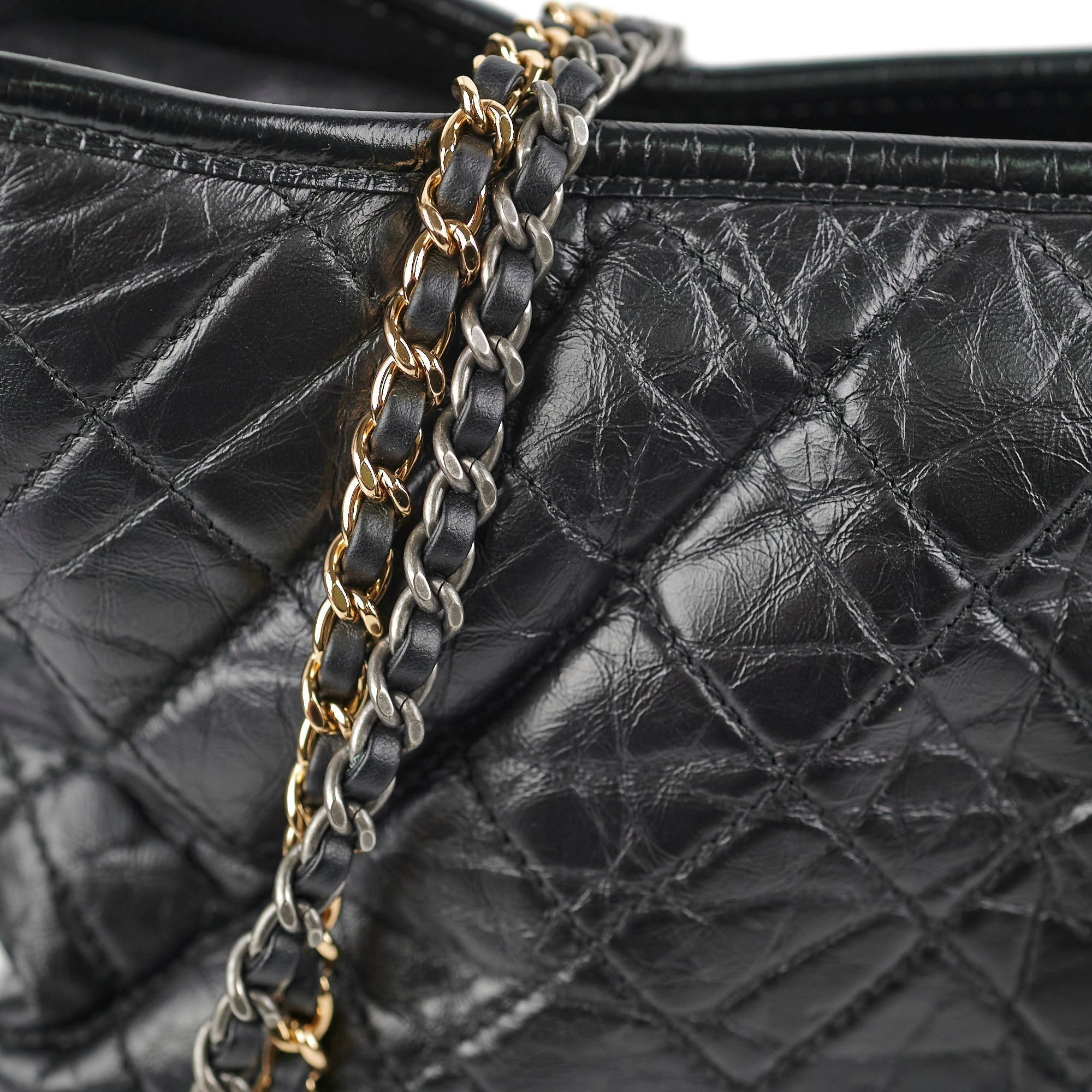 Chanel Medium Gabrielle Calfskin Black - Series 24