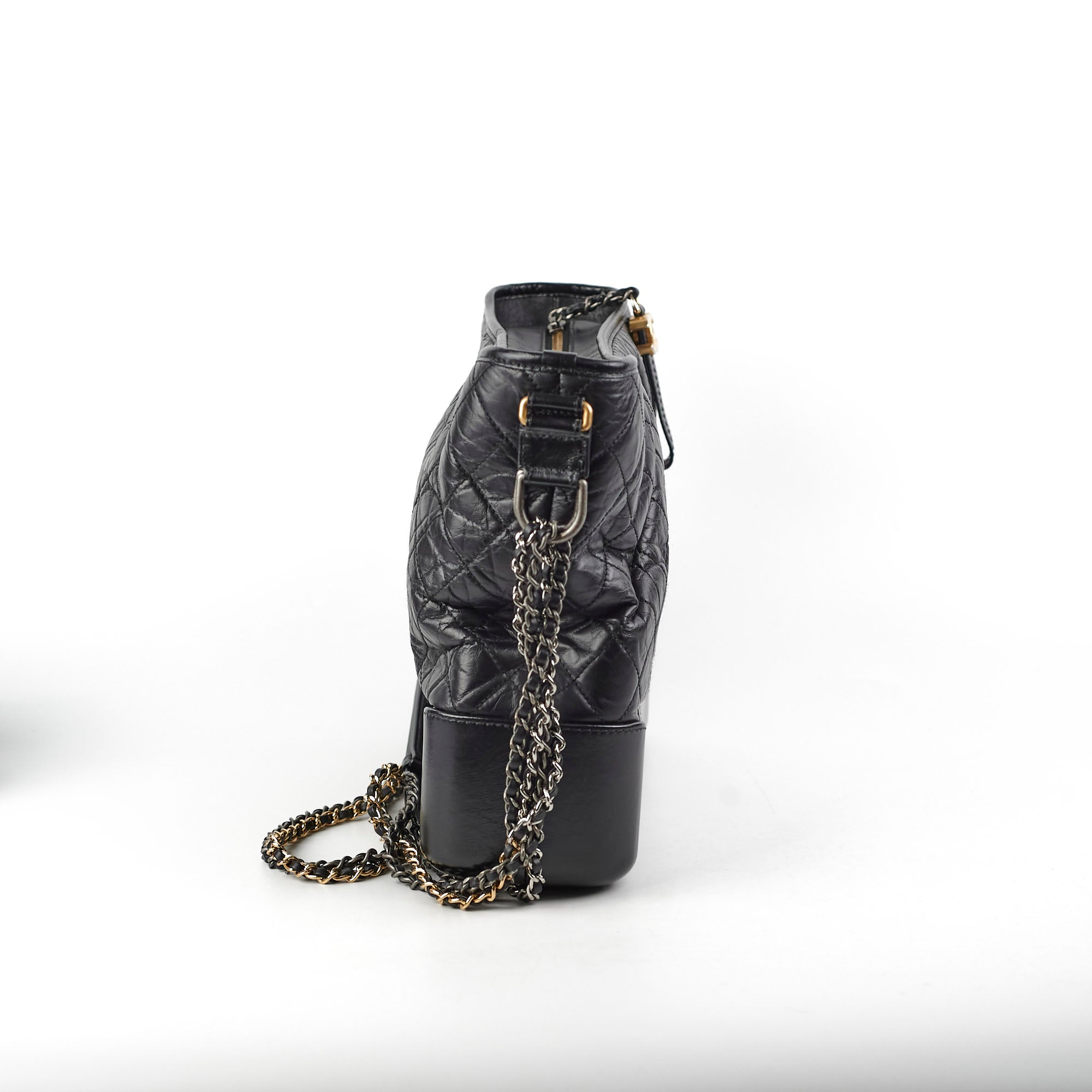 Chanel Medium Gabrielle Calfskin Black - Series 24