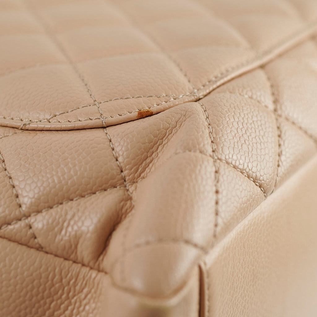 Chanel GST Caviar Beige Shoulder Bag- Series 13