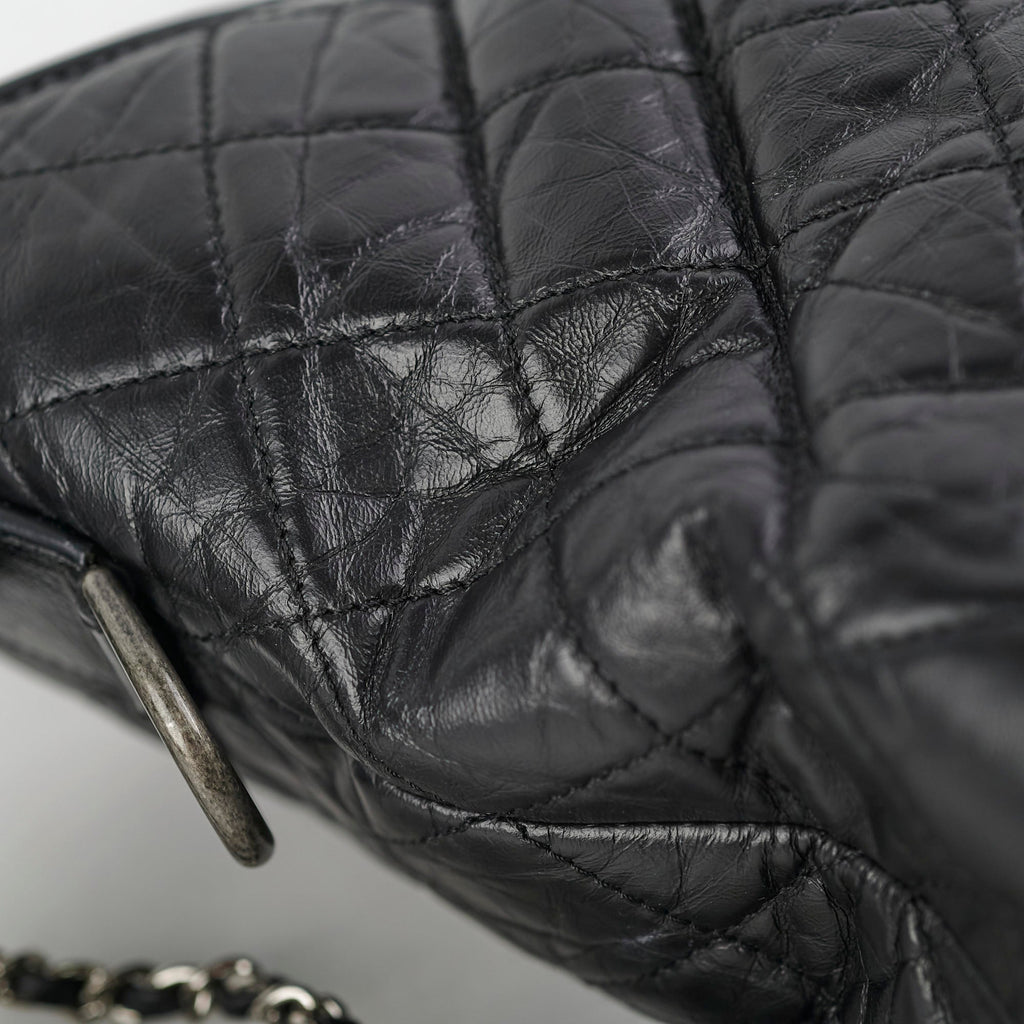 Chanel Medium Gabrielle Calfskin Black - Series 24