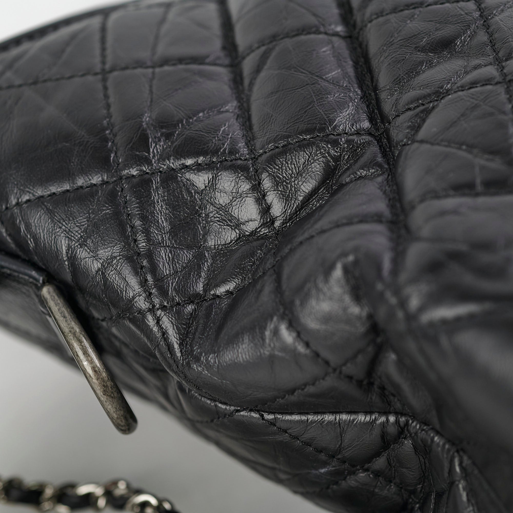 Chanel Medium Gabrielle Calfskin Black - Series 24