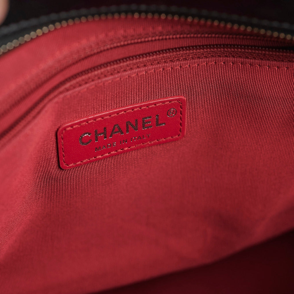 Chanel Medium Gabrielle Calfskin Black - Series 24