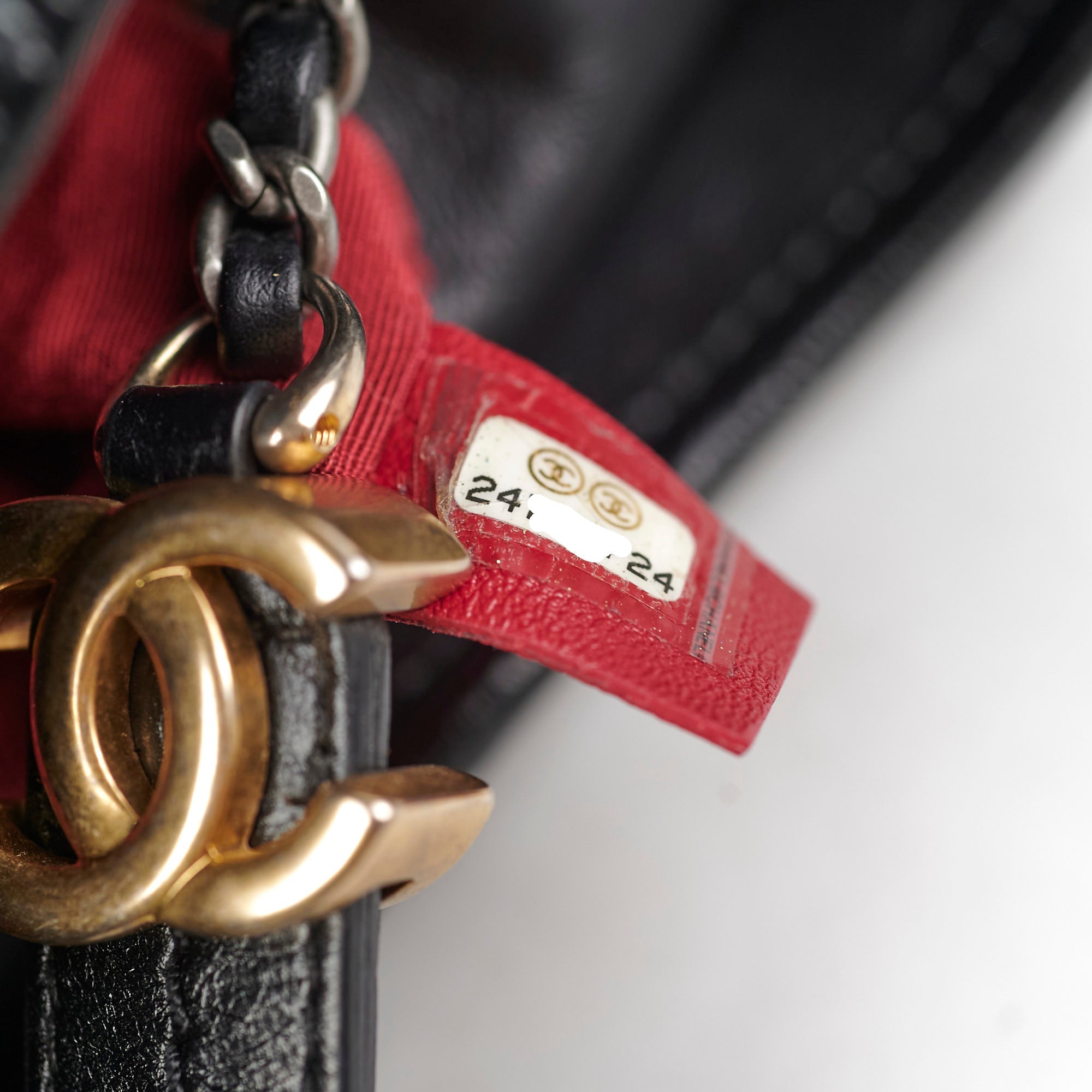 Chanel Medium Gabrielle Calfskin Black - Series 24