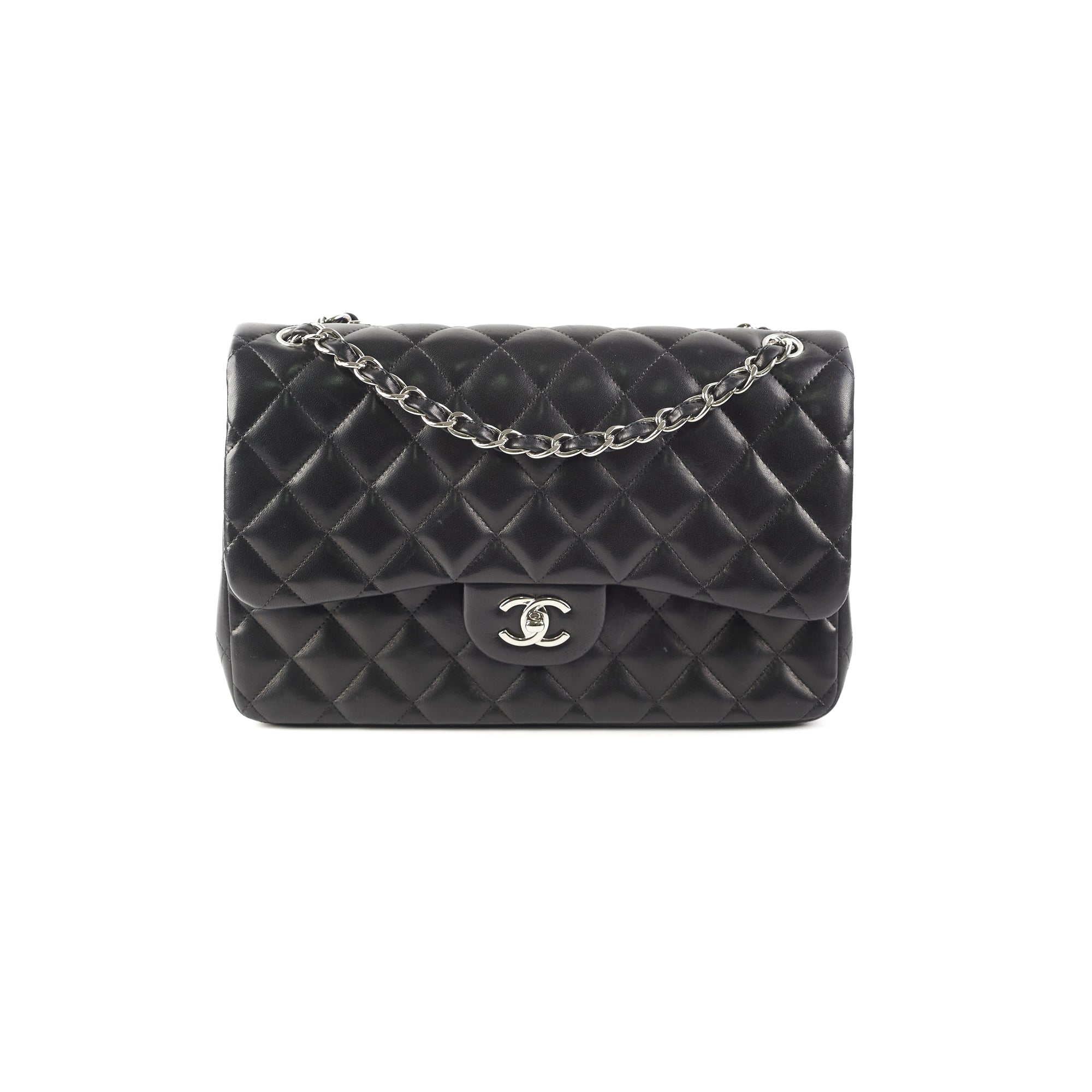 Chanel Jumbo Double Flap Lambskin Black
