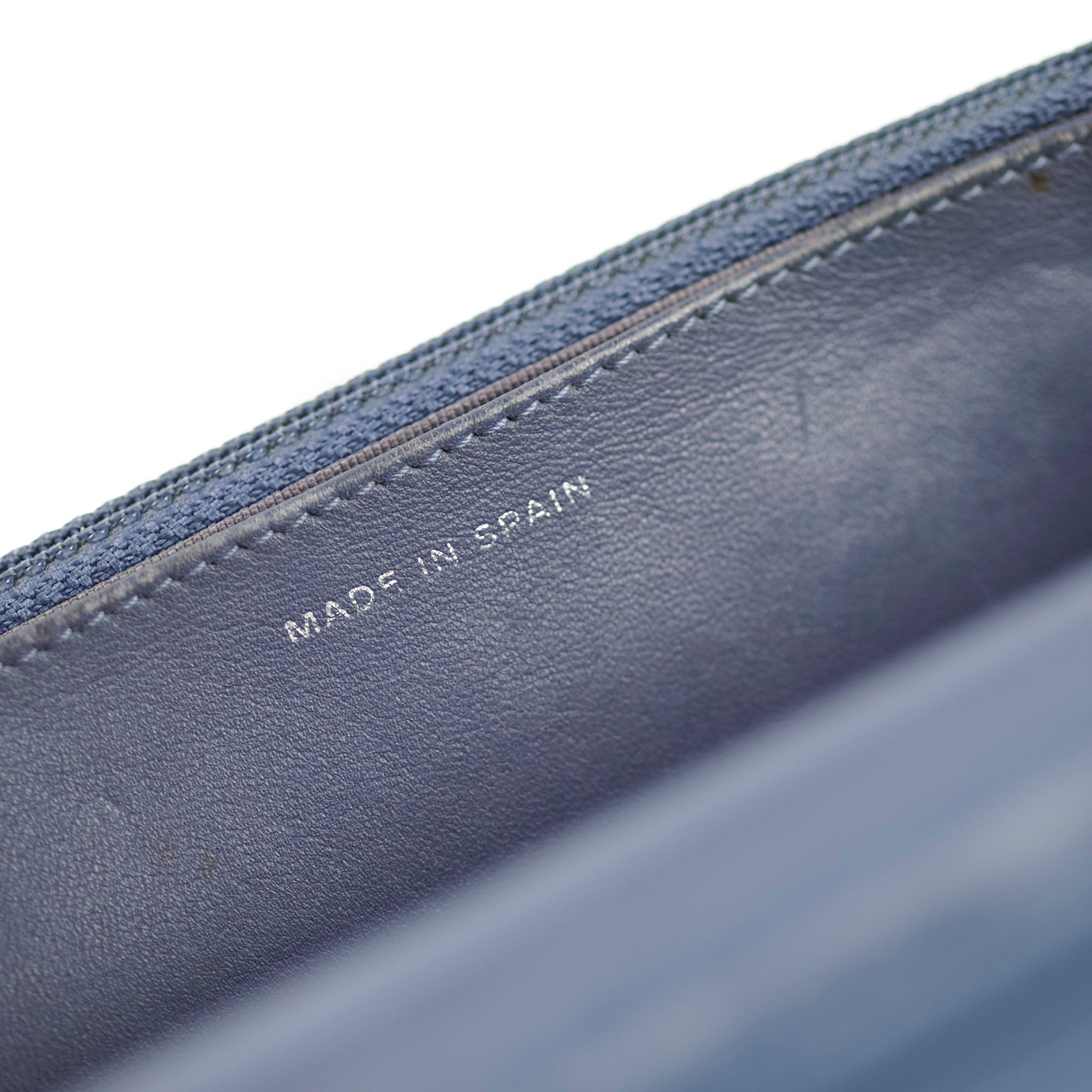 Chanel Wallet On Chain WOC Blue Lambskin Crossbody Bag