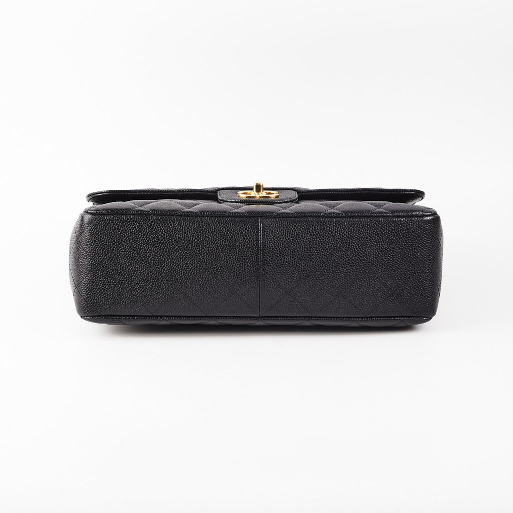 Chanel Classic Jumbo Caviar Black