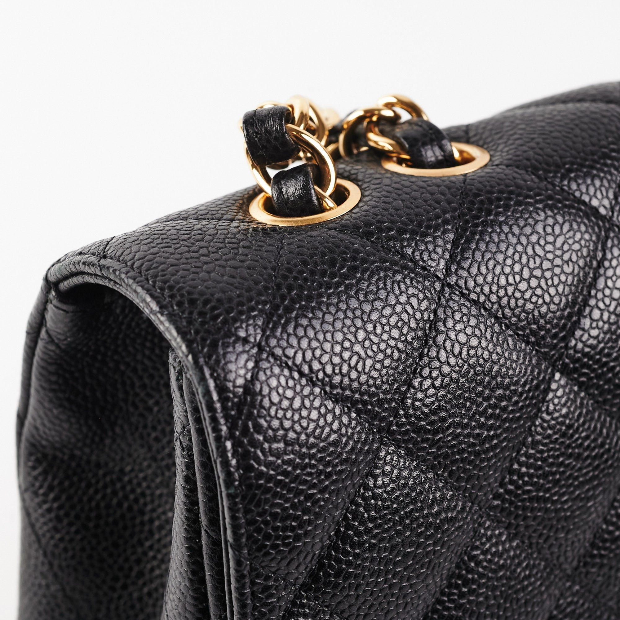 Chanel Classic Jumbo Caviar Black